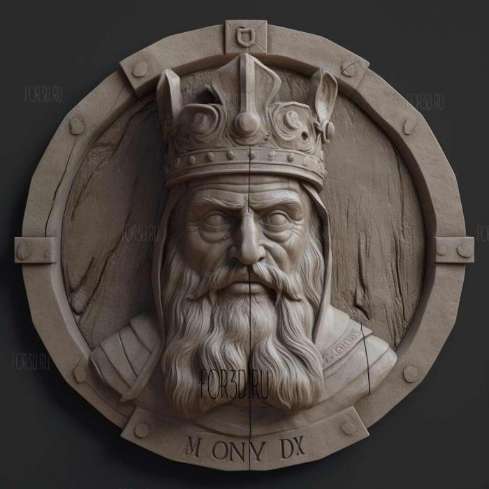 Duke of Normandy 3 stl model for CNC